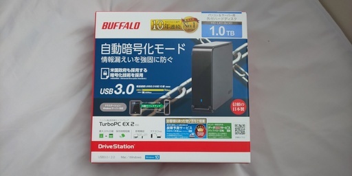 【商談中】BUFFALO 　HD-LX1.0U3D　外付けハードディスク1TB