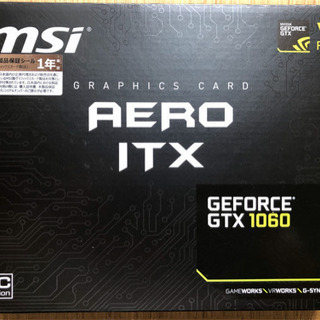 【取引中】MSI GeForce GTX 1060 AERO I...