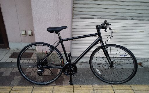 [KYOTO SAKURA]700cクロスバイク アルミ/24speed/ブラック
