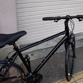 KYOTO SAKURA]700cクロスバイク アルミ/24speed/ブラック