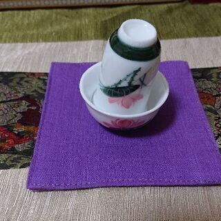 中国茶器  茶杯と聞香杯(蓮)