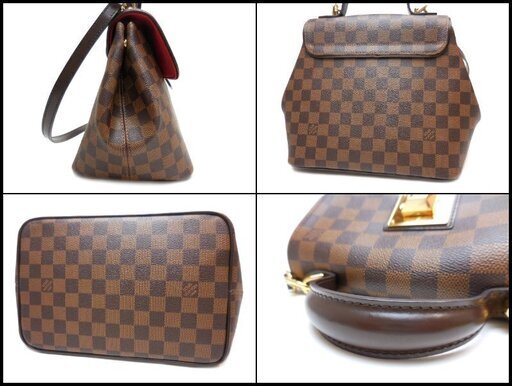 美品 ルイヴィトン ダミエ ベルガモPM N41167 2WAYハンドバッグ LOUIS