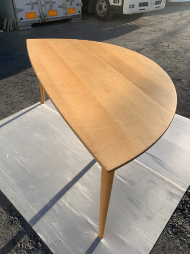 日進木工 nissin リーフテーブル 木製 WOT-688 ダイニングテーブル
