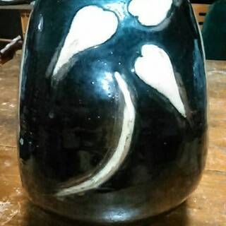 新垣栄三郎 壺屋焼 赤絵偏壺 物故作品
