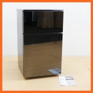 値下げ！【美品】TWINBIRD HR-D287 冷蔵庫 鏡面ブラック 2016年製 