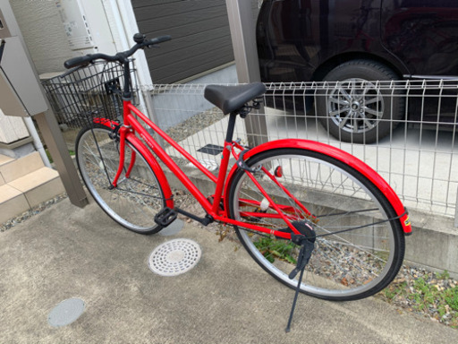 値下げ中！27インチ赤色自転車(即買い者希望)