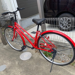値下げ中！27インチ赤色自転車(即買い者希望)