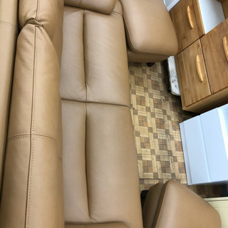 3人掛けソファ FIRENZE 3P-2S B-M04 本革使用★着払可（自社配送時）