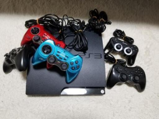 PS3　本体　コントローラ5個　ソフト1枚