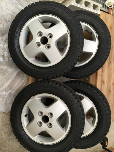 めてご 軽自動車 アルミホイール スタッドレスタイヤ 13インチ 4本