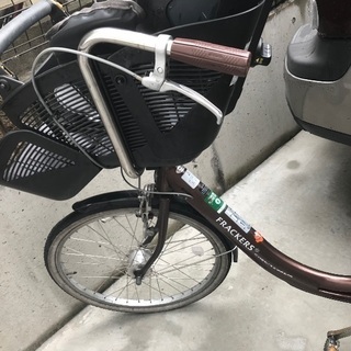 ふらっかーず 子供乗せ自転車本体 22/26 後ろカゴ 【公式通販】