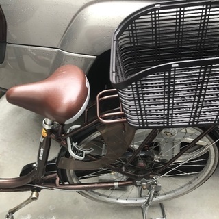 ふらっかーず 子供乗せ自転車本体 22/26 後ろカゴ