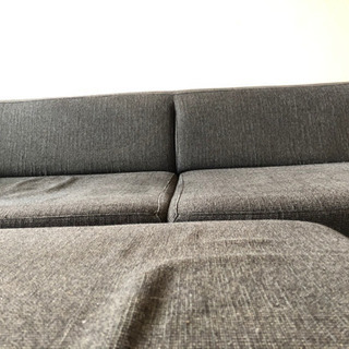 フランネルソファ　flannel sofa 3人掛け　オットマン付き