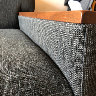 フランネルソファ　flannel sofa 3人掛け　オットマン付き