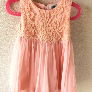 100サイズピンクドレス