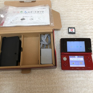 3DS 中古　ソフト　付属品　箱付き　レッド