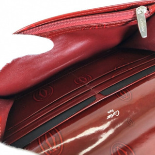 カルティエ ハッピーバースデーパテントレザー 長財布箱付