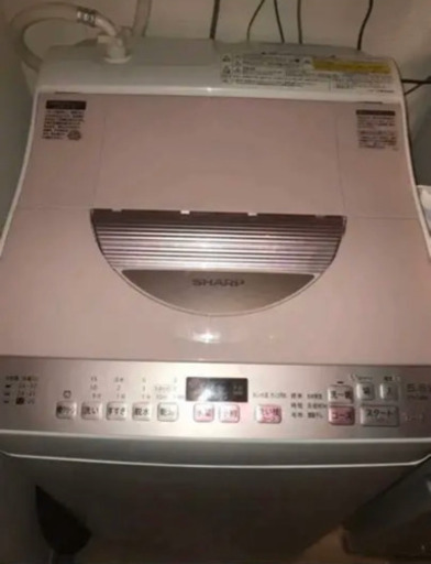 配送無料ピンク 5.5kg ヒーター乾燥付‼️2016年　洗濯乾燥機