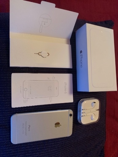 iPhone 6 美品　箱、イヤホン新品付