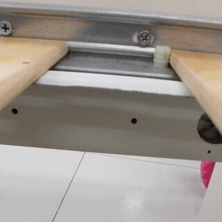 IKEA/イケア ダブルベッド マットレス付き 高さ調整可能 ホワイト 苫小牧西店