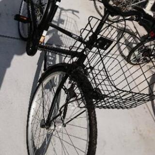自転車 シティサイクル 黒 「決まりました」