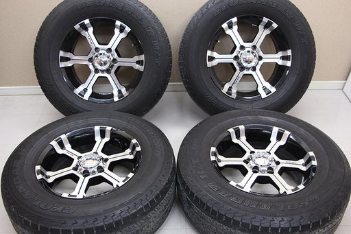 MKW MK-36 17×8J 6H PCD139.7 ＋27？ YOKOHAMA GEOLANDAR H/T 275/65 17R 16年製(T1468wYGG)