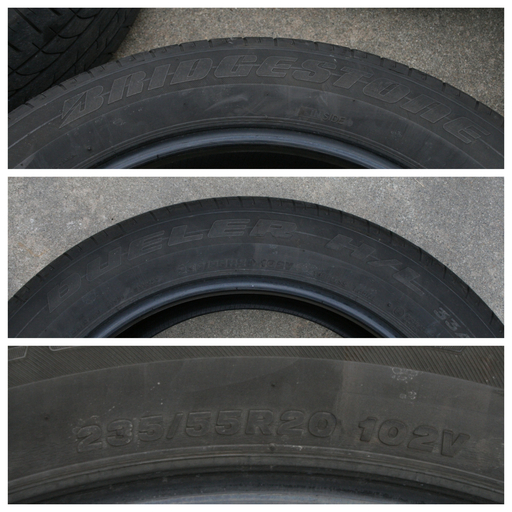 SOLD!~【品】ブリジストン 235/55R20 4本セット レクサスRX、ムラーノ