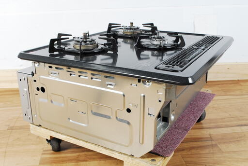 1863 ハーマン ビルトインコンロ DG32K1SR 都市ガス 3口 センサーコンロ グリル付 取扱説明書付 2014年製 愛知県岡崎市直接引取可　アントレ 1863 ハーマン ビルトインコンロ DG32K1SR 都市ガス 3口 センサー