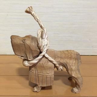 【決まりました】木彫の犬
