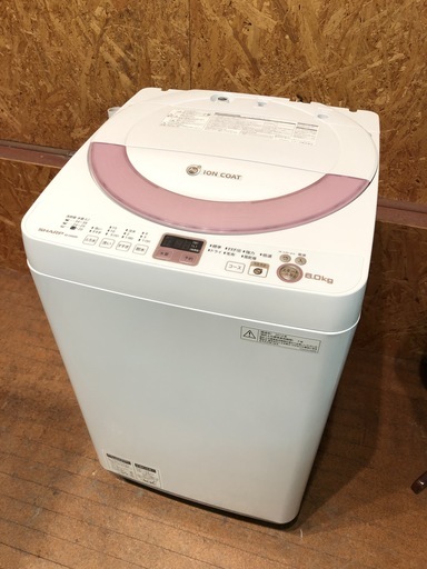 【管理KRS140】SHARP 2014年 ES-GE60N 6.0kg 洗濯機