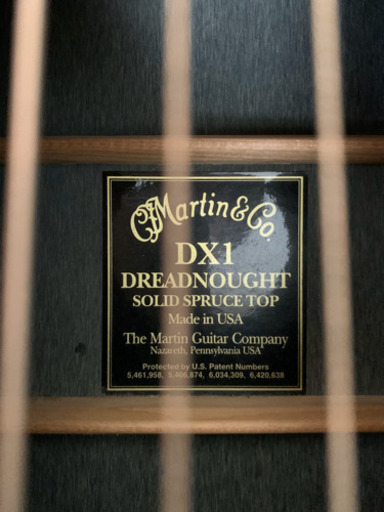 交渉中 マーティン アコースティックギター DX-1 専用ハードケース付き