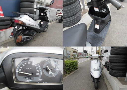 埼玉川口発！スズキ アドレスV100 シルバー 後期型 集中キー