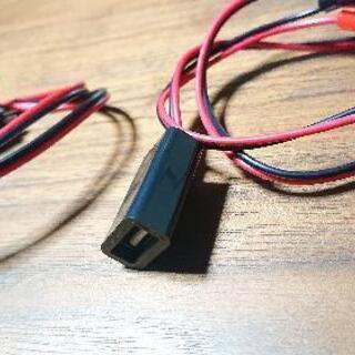 ワニ口クリップ付きUSB オスメス