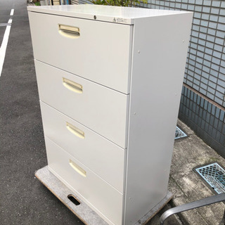 事務用品オカムラ、キャビネット4段
