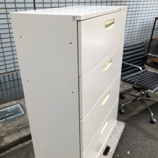 事務用品オカムラ、キャビネット4段