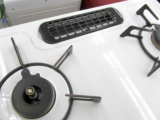 白いガステーブル! リンナイ LPガス HOWARO 2015年製 ET33NJH4SY-W6  