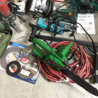 電動工具などまとめ グラインダー チェーンソー かんな 丸のこなど