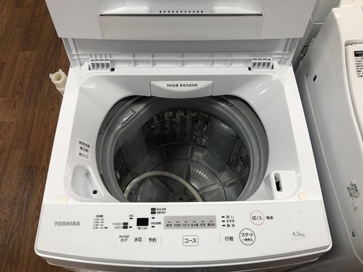 トレファク府中店】TOSHIBA 2017年製 4.5kg 全自動洗濯機 - 洗濯機