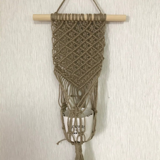 【ハンドメイド】マクラメ編み プラントハンガー ②