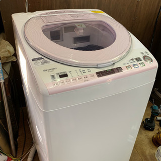 42☆ シャープ 2014年製 8.0kg 乾燥機付き 洗濯機
