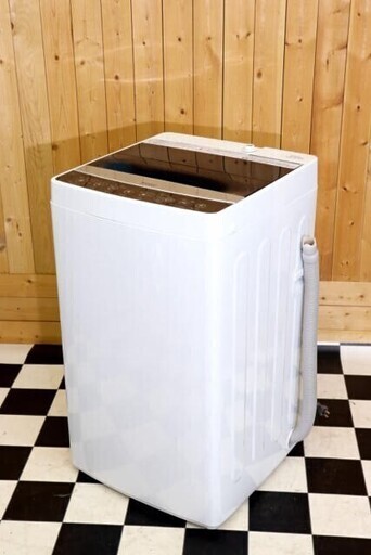 配達込み　全自動洗濯機　Haier JW-C55A 2018年製　5.5kg　ブラック＆ホワイト系　送風乾燥機能　単身様　住まい