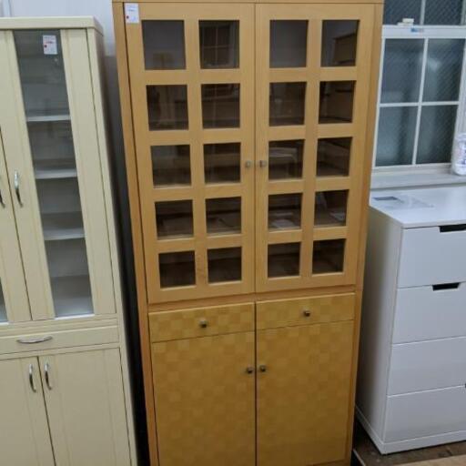 食器棚 キッチン収納 カップボード（幅82×高さ182cm）