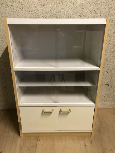 木製 食器棚 収納棚 昭和レトロ 幅60cm 奥行30cm 高さcm とも 鴻池新田の収納家具 食器棚 キッチン収納 の中古あげます 譲ります ジモティーで不用品の処分
