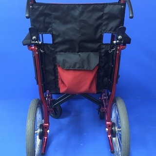 介助式車いす 標準型 軽量コンパクトタイプ PMS-2R レッド 車イス 車椅子 ミキ - コスメ/ヘルス