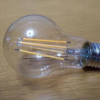 白熱電球風LED電球　6.3W + 100W白熱電球　