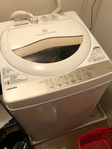 洗濯機 TOSHIBA Crystal dram5kg