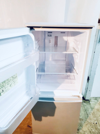 ‼️2017年製‼️ 270番 SHARP✨ ノンフロン冷凍冷蔵庫❄️  SJ-D14C-S‼️