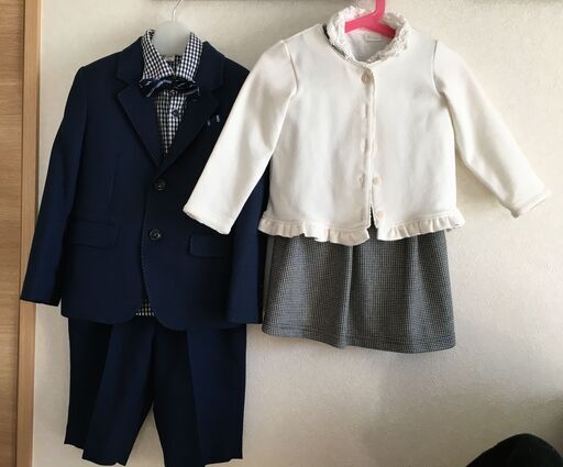 【ELLE ON NOIR】フォーマル男の子110cm\u0026combimini女の子9フォーマルワンピ90cm