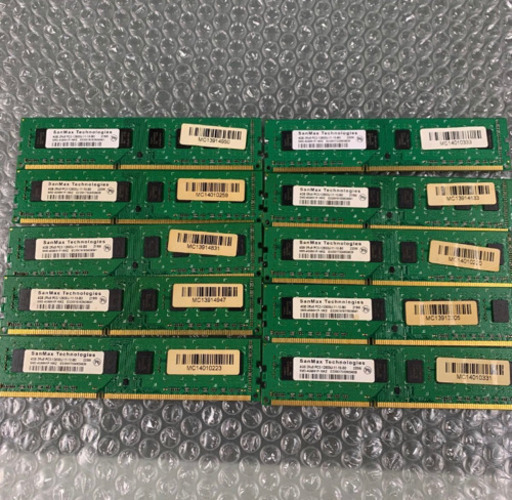 (4464-00)San Max PCメモリ　4GB 2R×8 10枚セット　パソコン