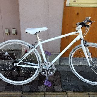 SAIMOTO]wanp(ワンプ)700c シティークロスバイク 6speed/ホワイト